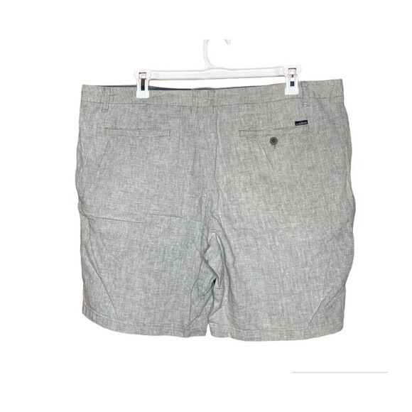 Jack O’neill Linen Shorts Cotton Button Light Green Off White Size 42 - Picture 2 of 7